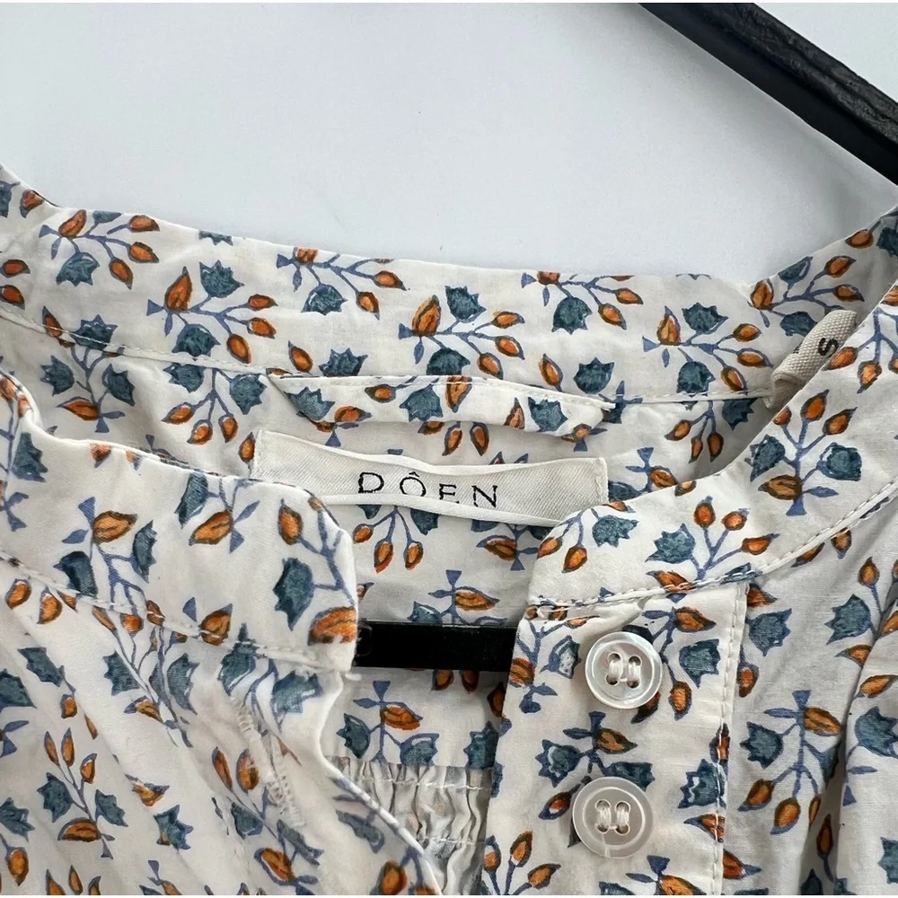 Doen Opal Belted Mini Dress In Blue Floral Meadow - Picture 4 of 10